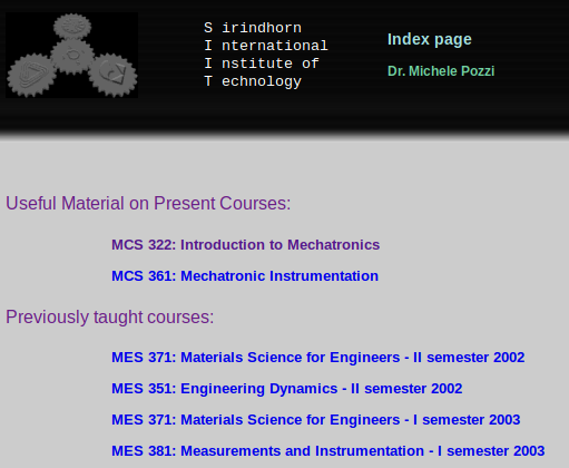 MP's index page at SIIT